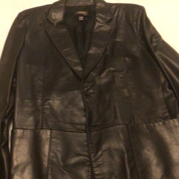 Men's Genuine Leather Sport's Jacket Black Lambskin Made in Canada XXL - Picture 1 of 12